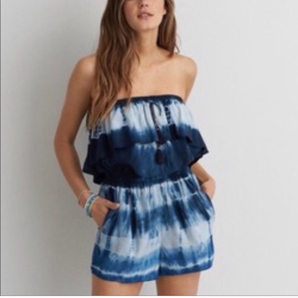 American Eagle Outfitters Pants - American Eagle Tie Dye Romper